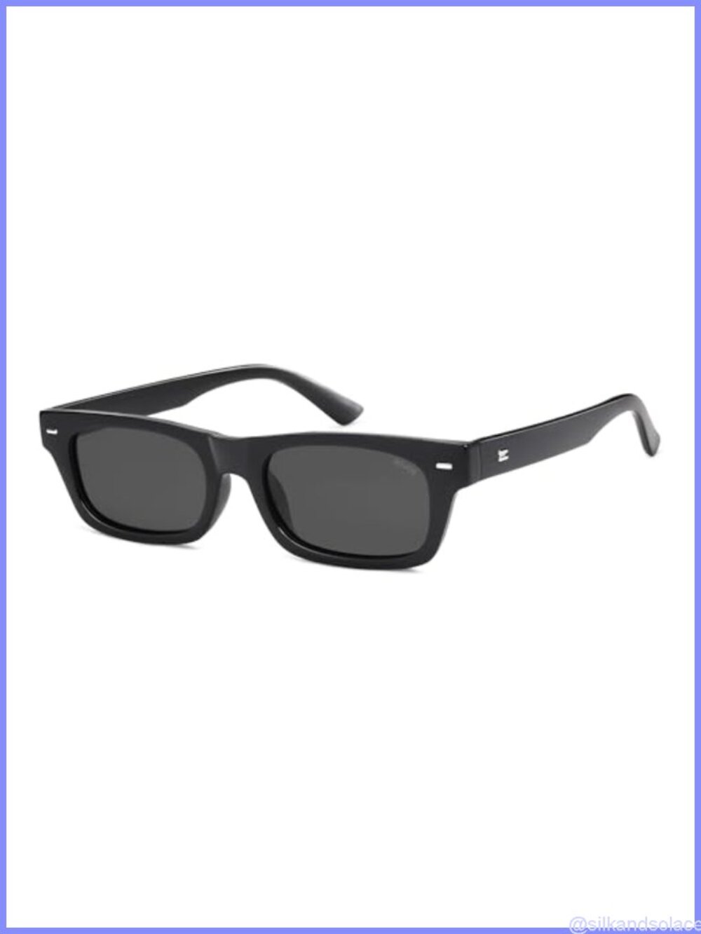 Polarized Rectangle Sunglasses Retro Vintage UV400 Full Frame Unisex